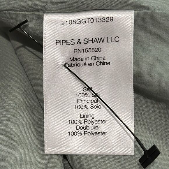 NWT Veronica Beard Trixie Illusion Asymmetrical Skirt Seafoam Green Size 12 - Picture 11 of 12